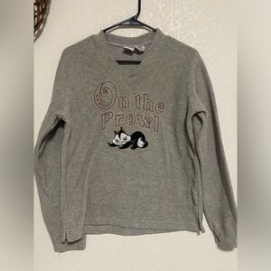 Vintage Looney Tunes Warner Bros On The Prowl Fleece